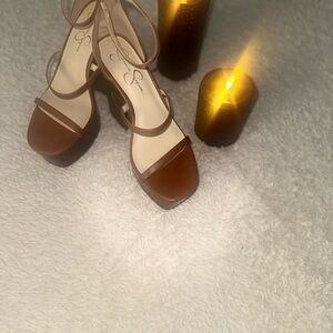 Jessica Simpson Brown Strappy Sandals